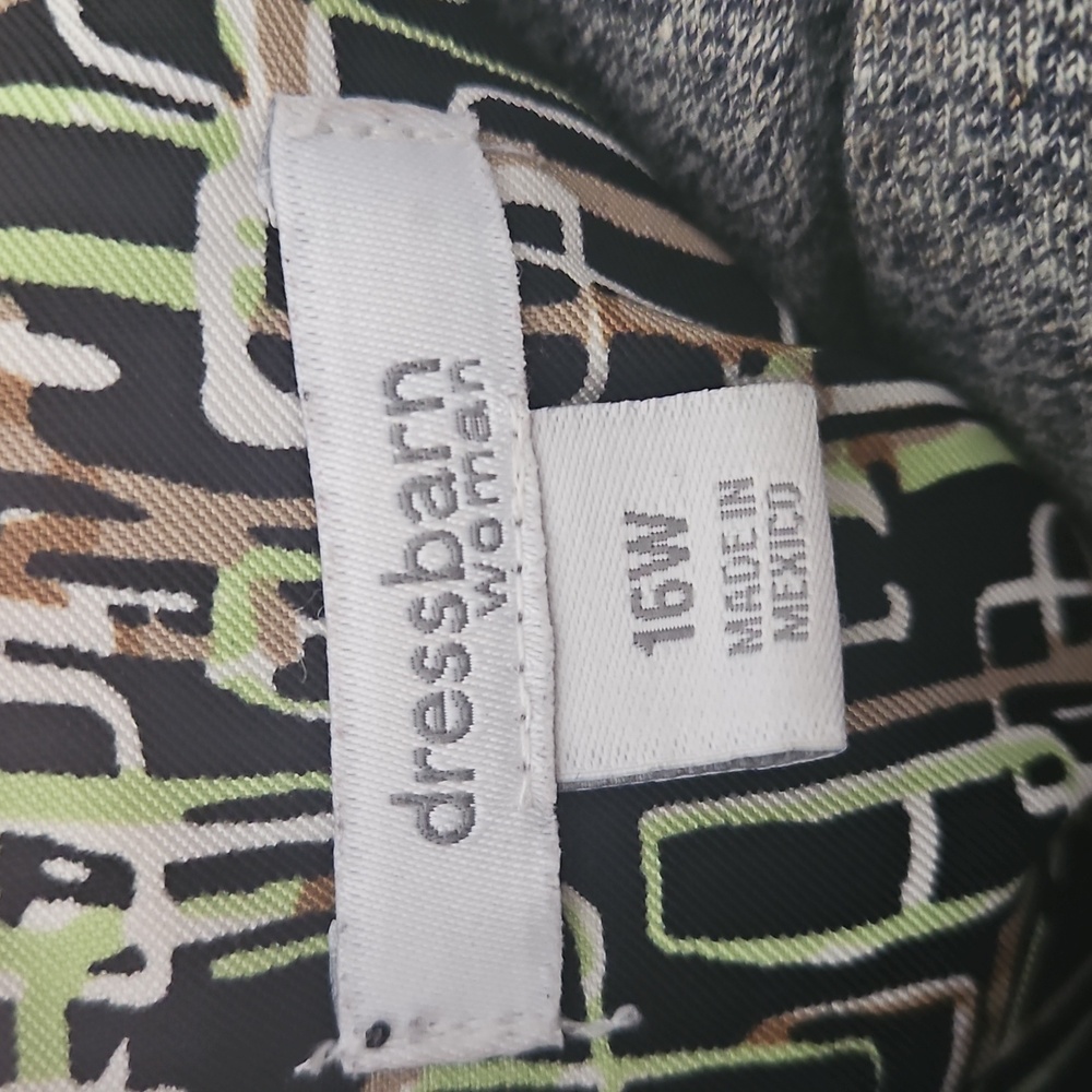 Dress Barn graphic print shift dress - Picture 6 of 8